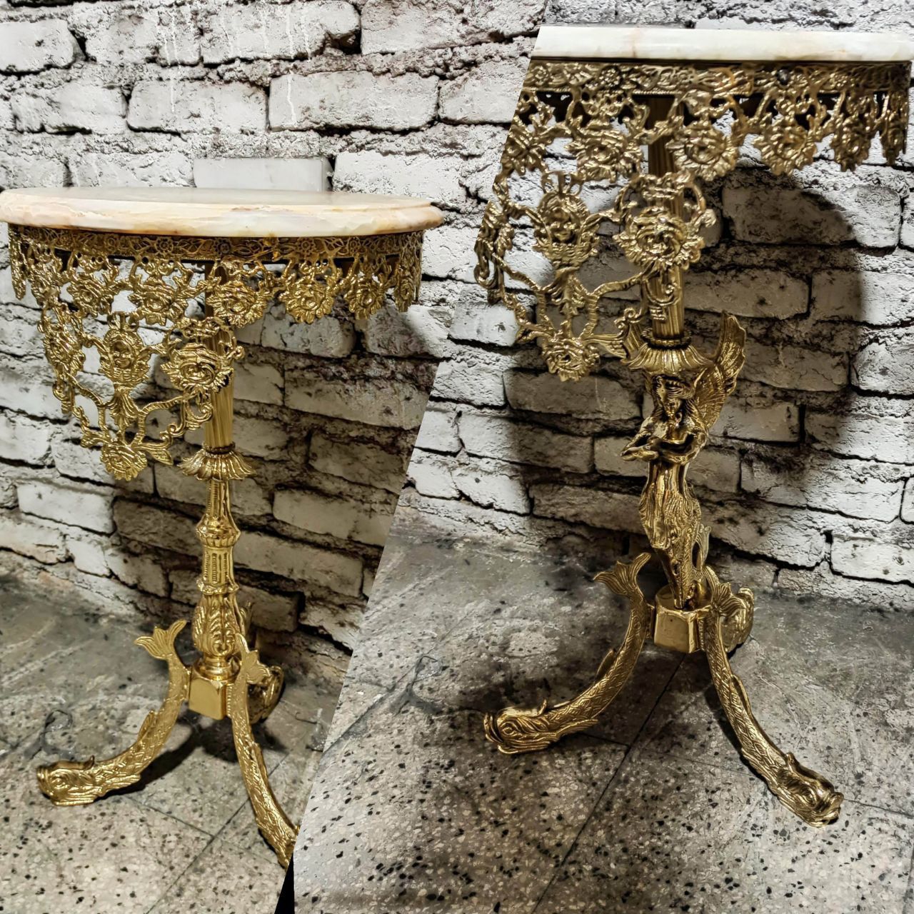 میز تلفن پایه ماهی ستون فرشته گل رز