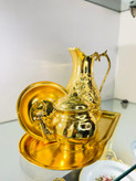 سرویس سماور طلایی آبکاری شده (سماور موجود نیست)