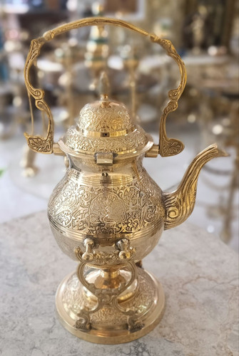 قوری وارمر طرح طاووس پایه گرد 800 سی سی