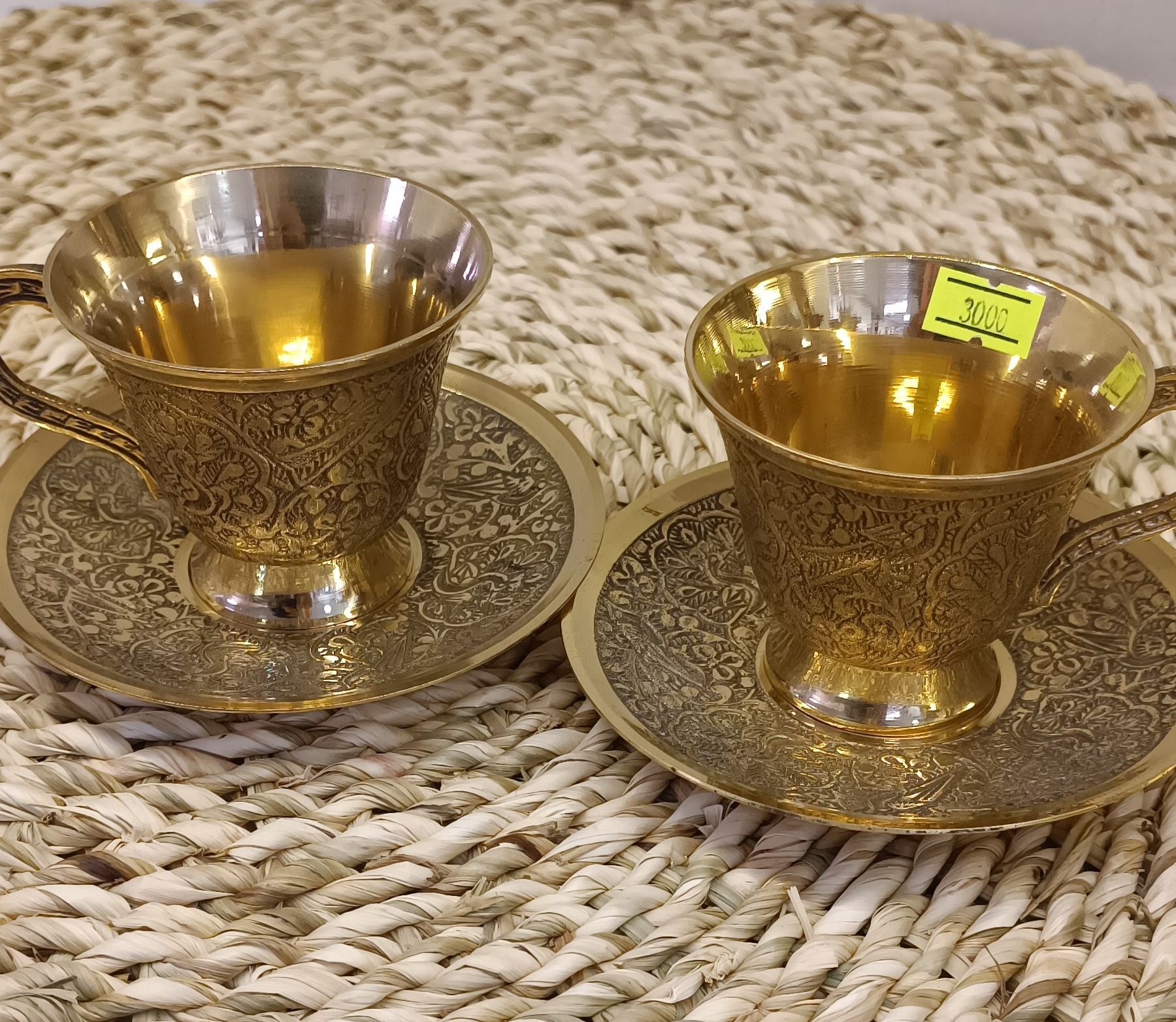 فنجان نعلبکی شیپوری پایه دار دسته ساده بصورت تکی