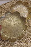 پیش دست طرح گل لبه گل پایه دار برنجی