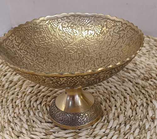 آجیل خوری تاک 8 اینچ برنجی