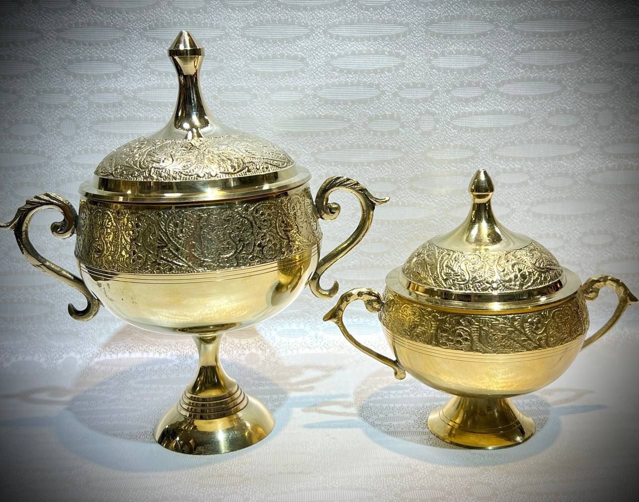 قندان درب دار طرح طاووس در دو مدل مختلف