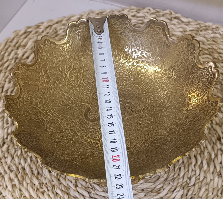 آجیل خوری لب قلعه طرح طاووس 10 اینچ