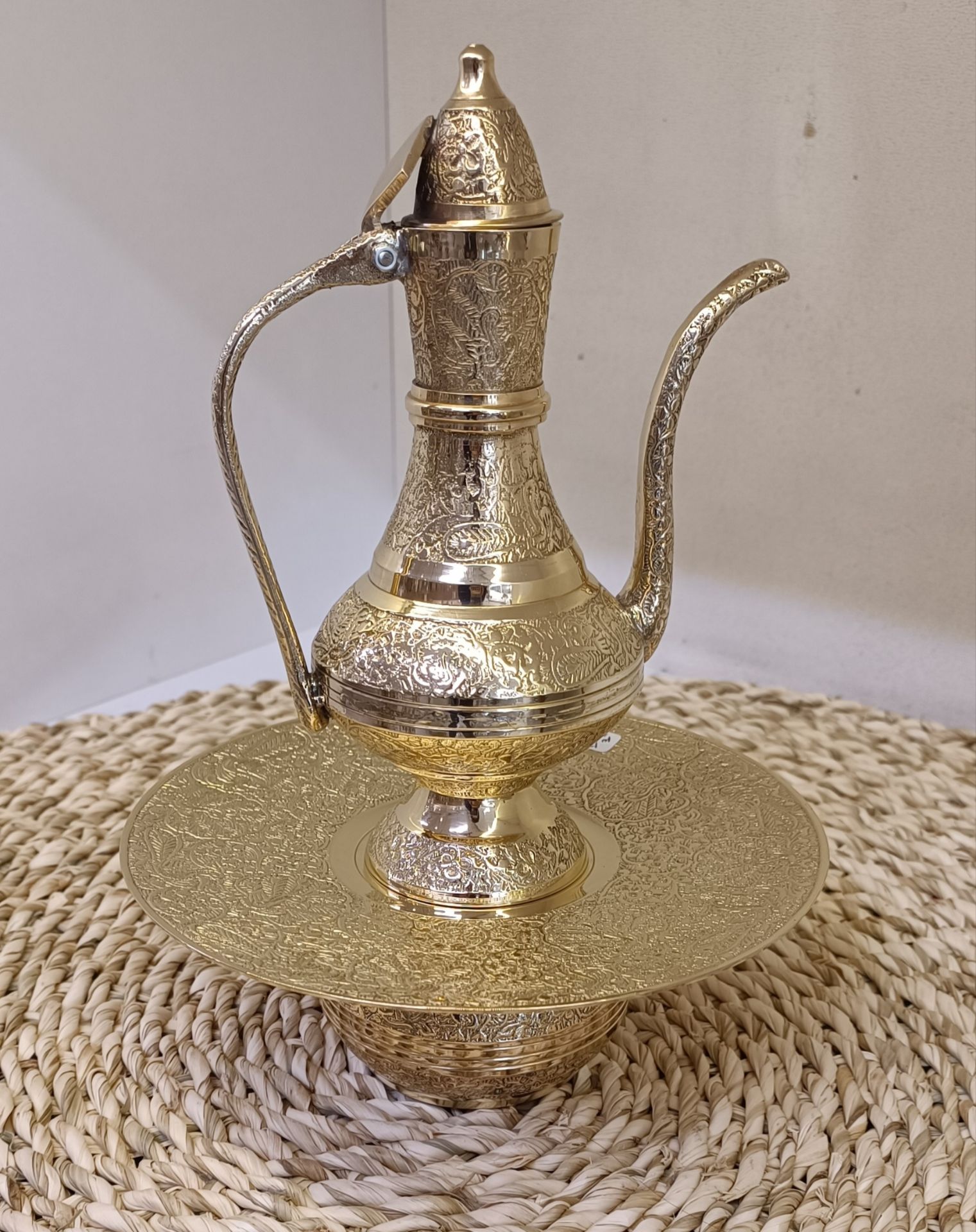 آفتابه لگن طرح طاووس 30 سانت