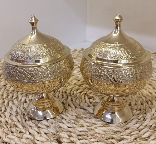 قندان رینگ پایه دار طرح طاووس 4 اینچ بصورت تکی