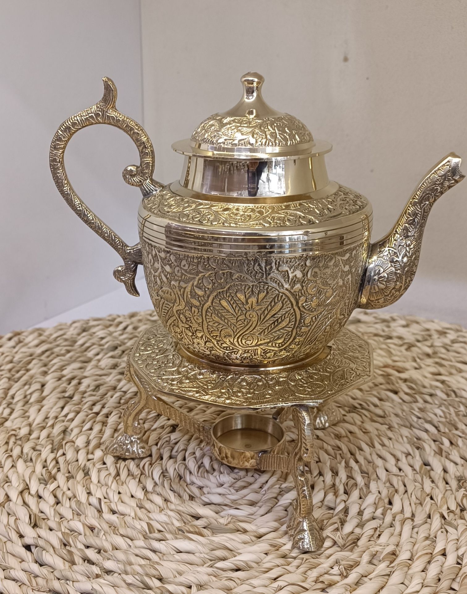 قوری وارمر تاج طرح طاووس 800 سی سی