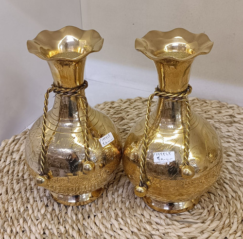 گلدان کراواتی قلم دست سایز متوسط بصورت تکی