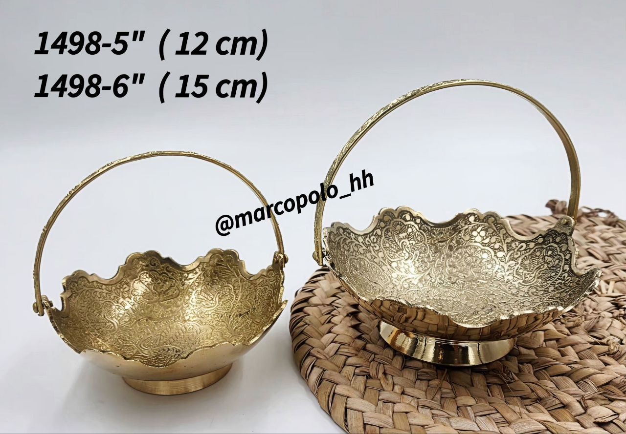 شکلات خوری سبدی لب قلعه طرح طاووس طرح یک رو کد1498