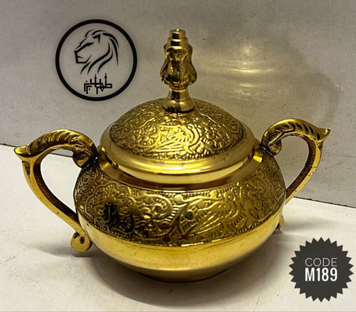 قندان دو دسته 4 اینچ طرح طاووس