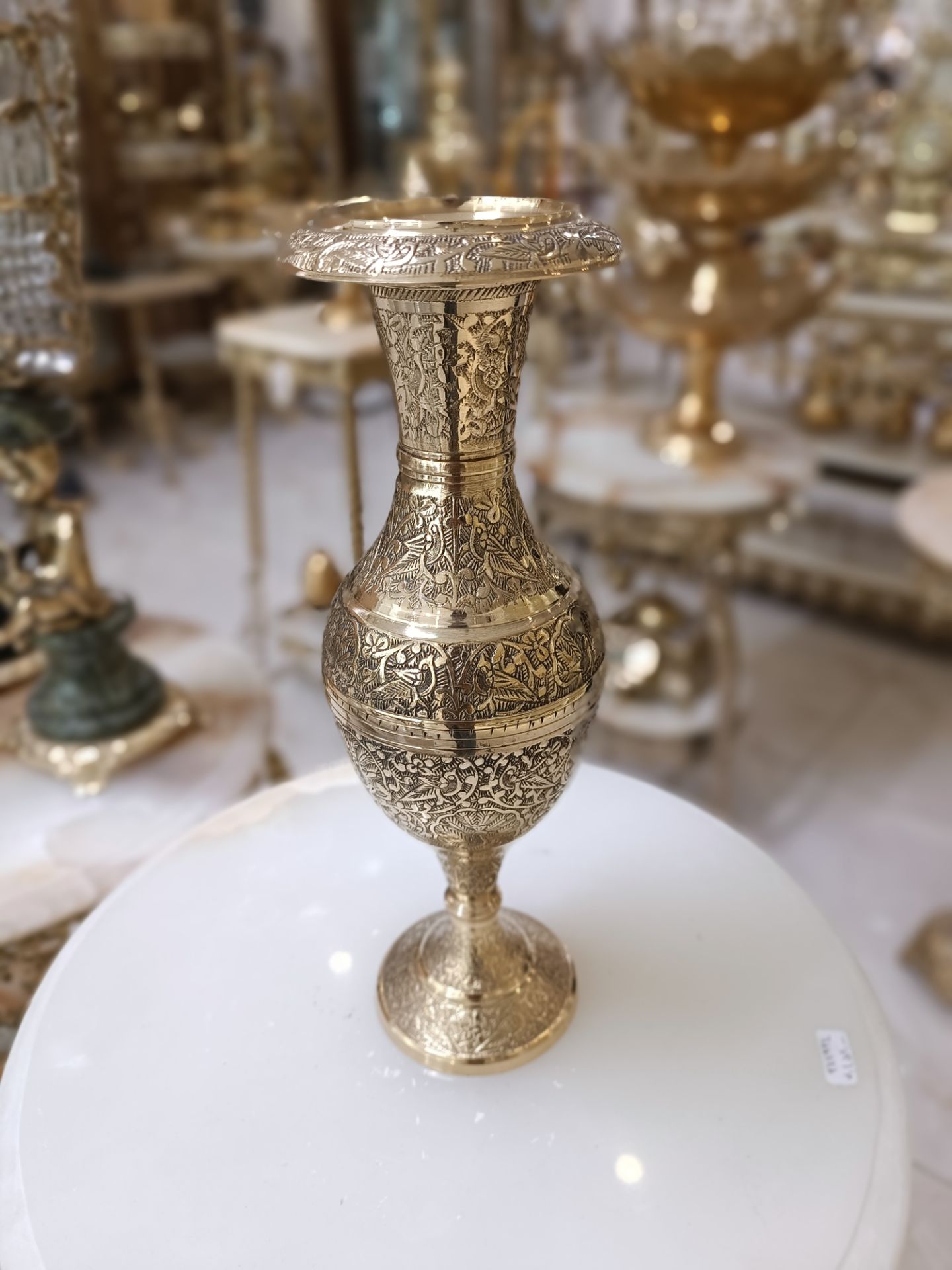 گلدان کشمير هندي طرح طاووس
