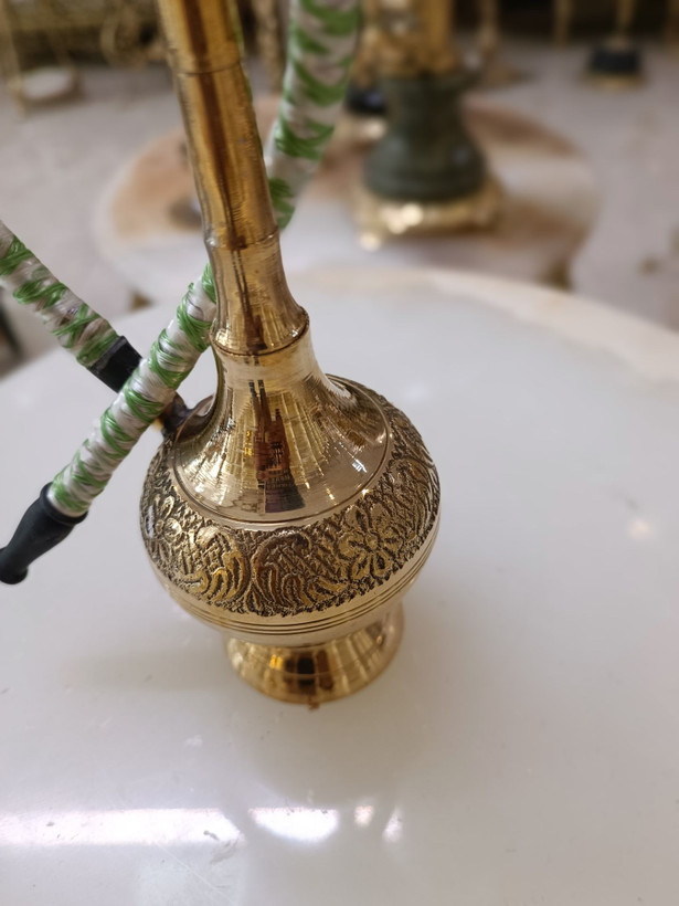 قلیان برنجی بزرگ سلطنتی و دکوری لوکس - بازرگانی نداف