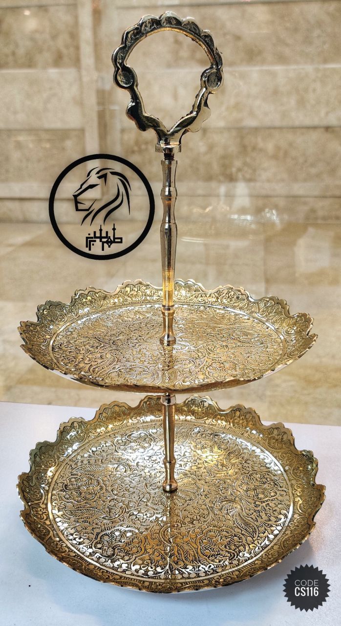 شیرینی خوری دوطبقه لب قلعه طرح طاووس کد cs116