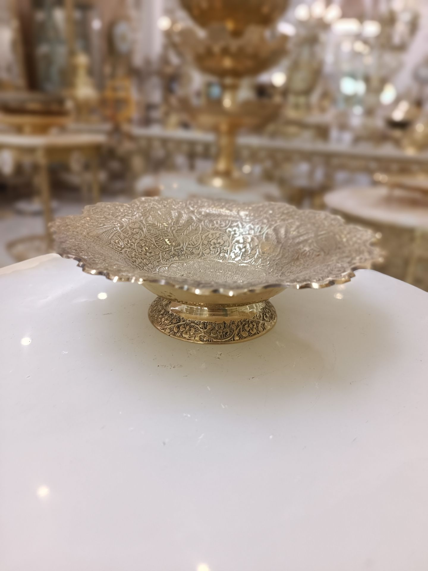 آجيل خوري پايه کوتاه لب قلعه طرح طاووس 7 اينچ