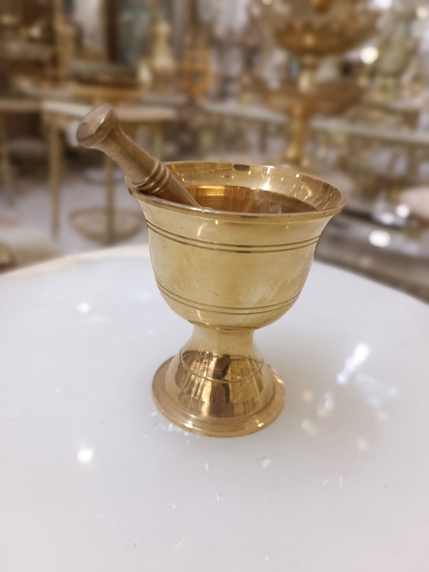 هاون هندي برنجی
