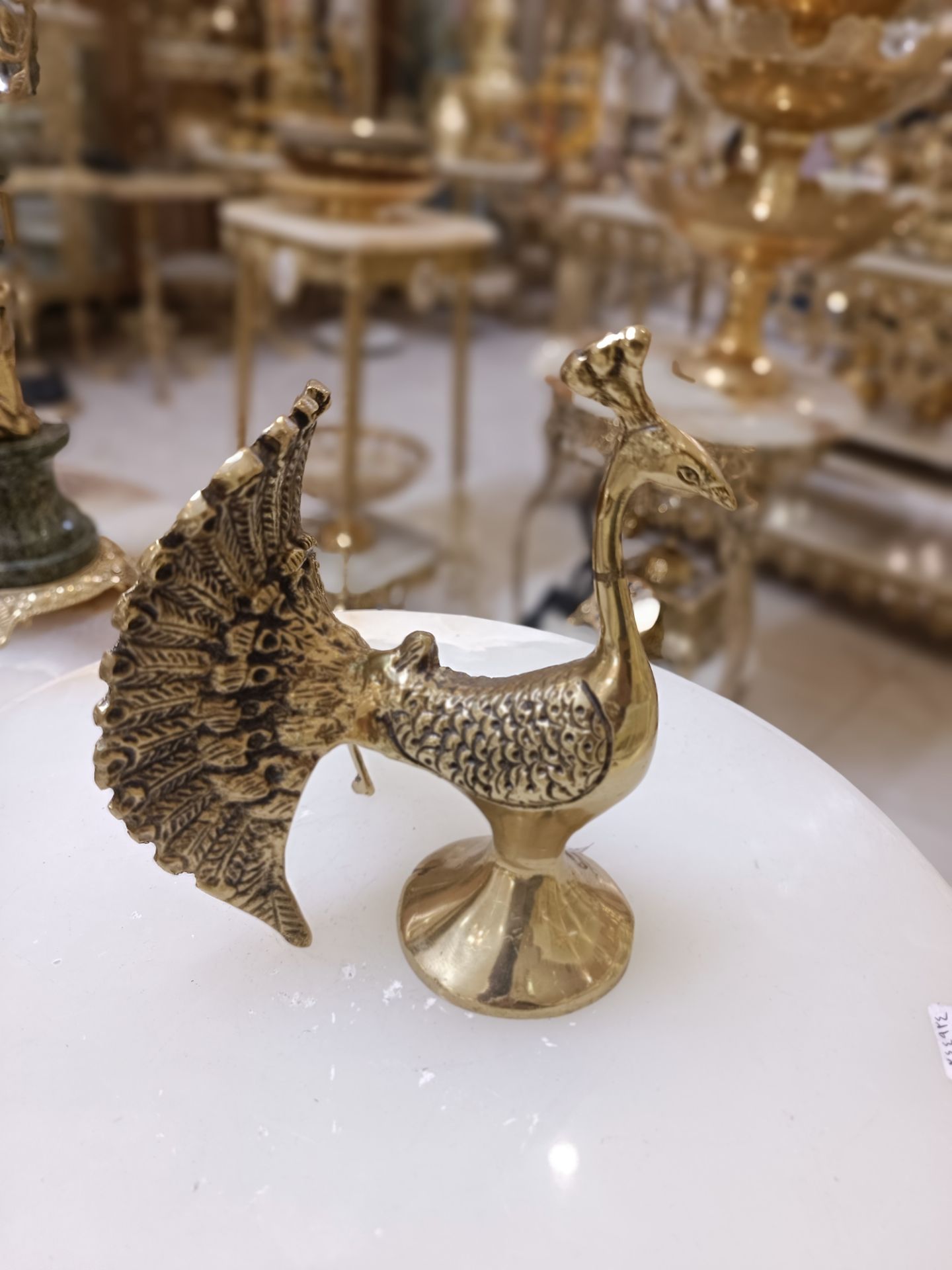 طاووس دم چتري برنجی