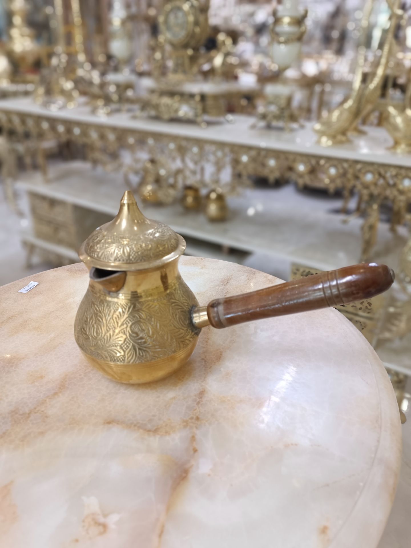 قهوه جوش طرح گل 6 اينچ هندي