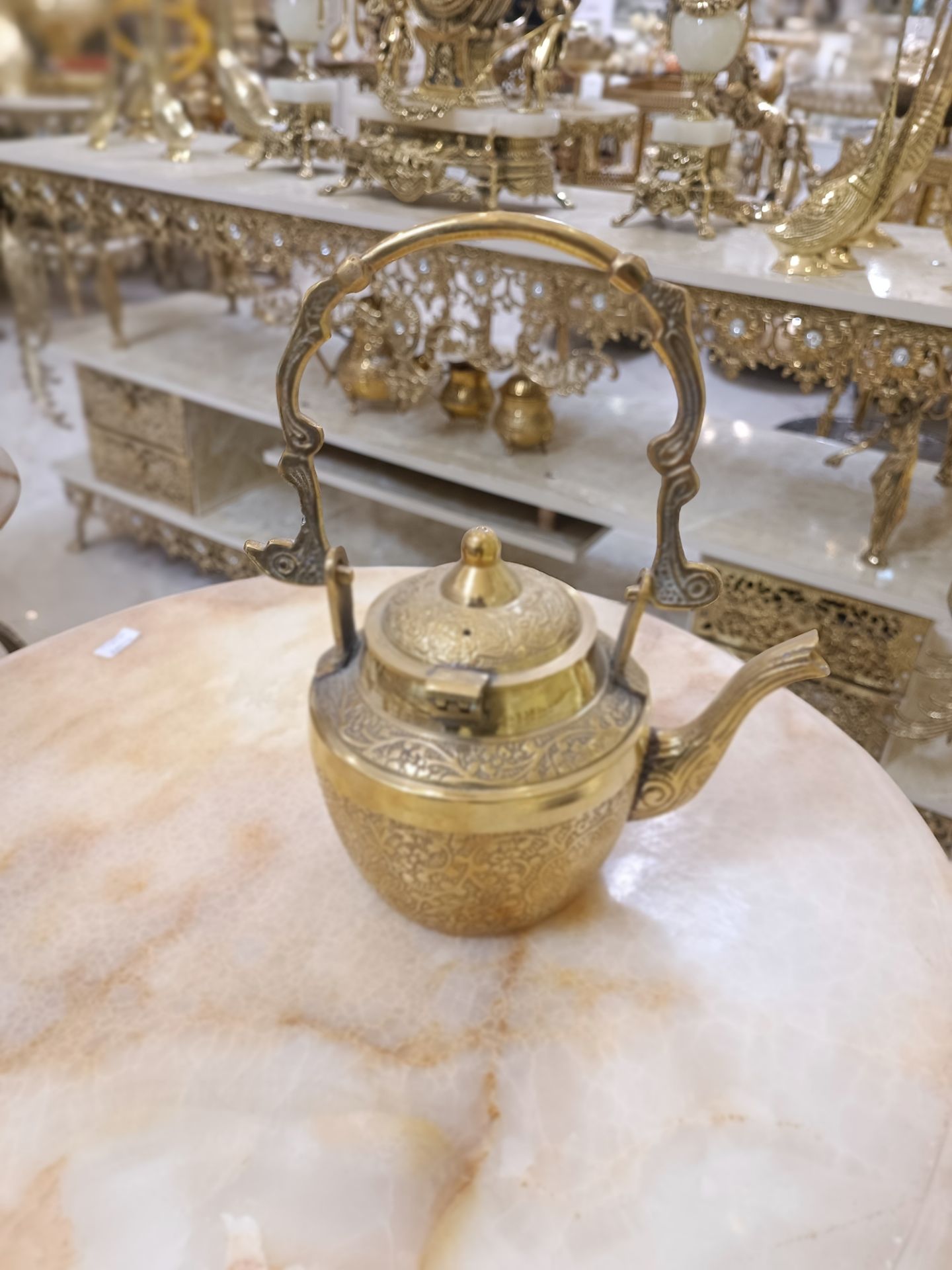 کتري برنجي 4 اینچ هندی