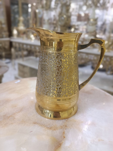 پارچ طرح طاوس برنجی هندی