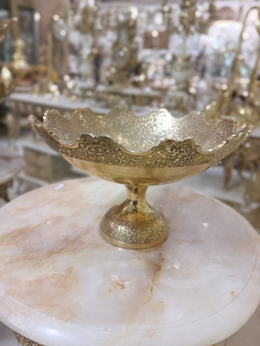 ميوه خوري لب قلعه طرح طاووس 14 اينچ سبک نیم نقش