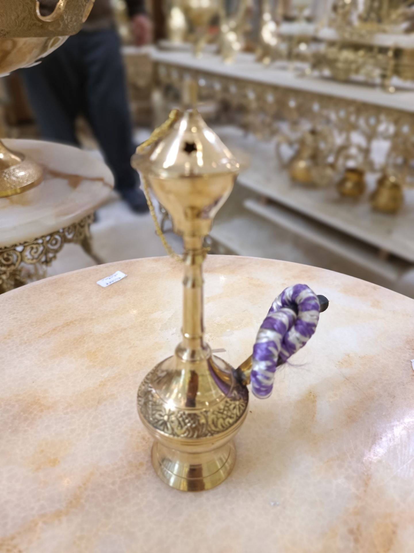 قليان سايز کوچک برنجی