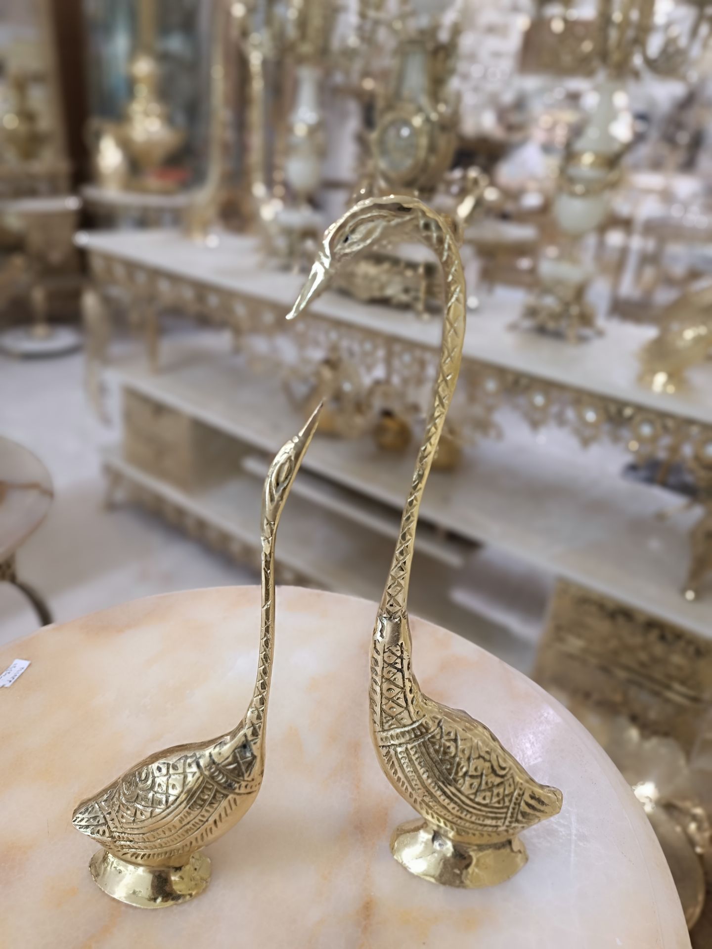 قو عاشق طلايي برنجی