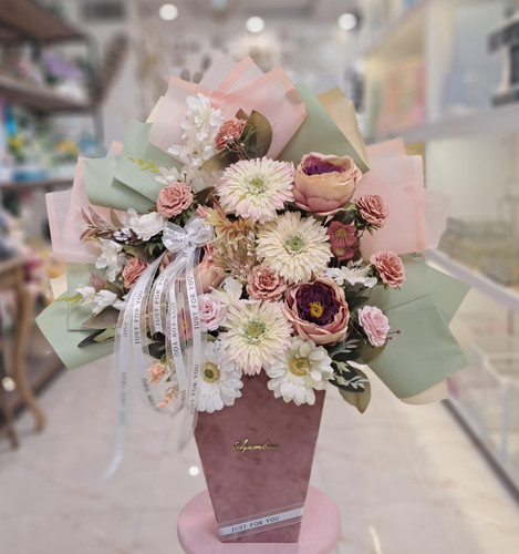 باکس گل مصنوعی رنگی کد 460008
