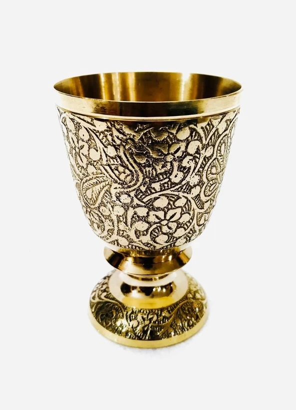 لیوان پایه دار طرح طاووس بصورت تکی  کد 464