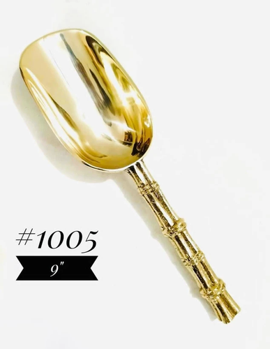 قاشق آجيل دسته استخواني برنجی کد 1005