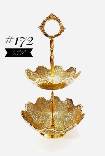 آجیل خوری دو طبقه لب قلعه طرح طاووس کد172