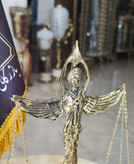 مجسمه فرشته ترازو عدالت برنجی لوکس و باکیفیت مناسب برای هدیه وکالت و دکوراسیون دفتر کار