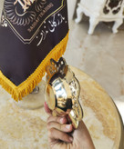 زیرسیگاری برنجی هندی طرح گل لوکس و باکیفیت مناسب برای چیدمان میز پذیرایی و دکوراسیون