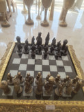 مجسمه دکوراتیو مهره شطرنج ساخته شده از برنج خالص با پرداخت براق و لوکس