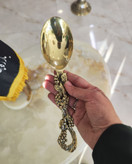 قاشق آجیل دسته انگوری لوکس برنزی بازرگانی نداف مشهد